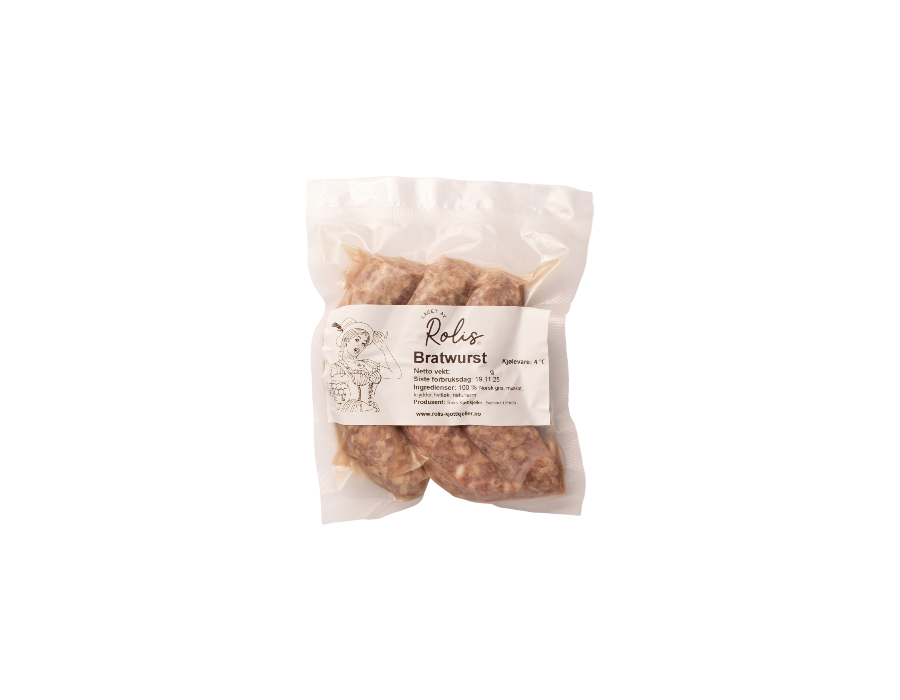 Rolis - Bratwurst 3stk/pakke - ca 300g